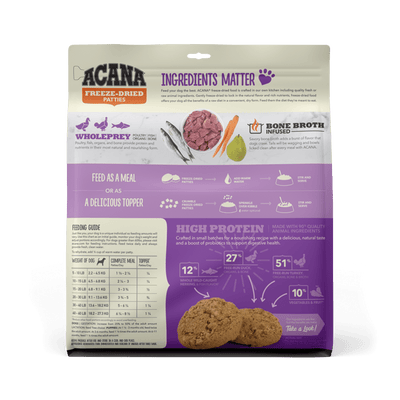 Acana Freeze-Dried Food Duck Recipe Patties for Dogs