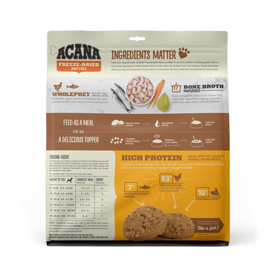 Acana Freeze-Dried Food Free-Run Chicken Recipe Patties for Dogs
