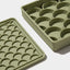 3-in-1 fish scale slow feeder bowl - olive