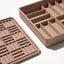 3-in-1 parquet slow feeder bowl - fig