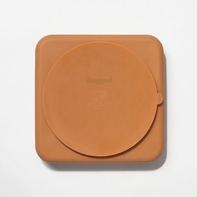argyle slow feeder bowl - nutmeg