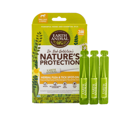 Earth Animal Nature's Protectionâ„?Flea & Tick Herbal Spot-On for Small Dogs & Puppies