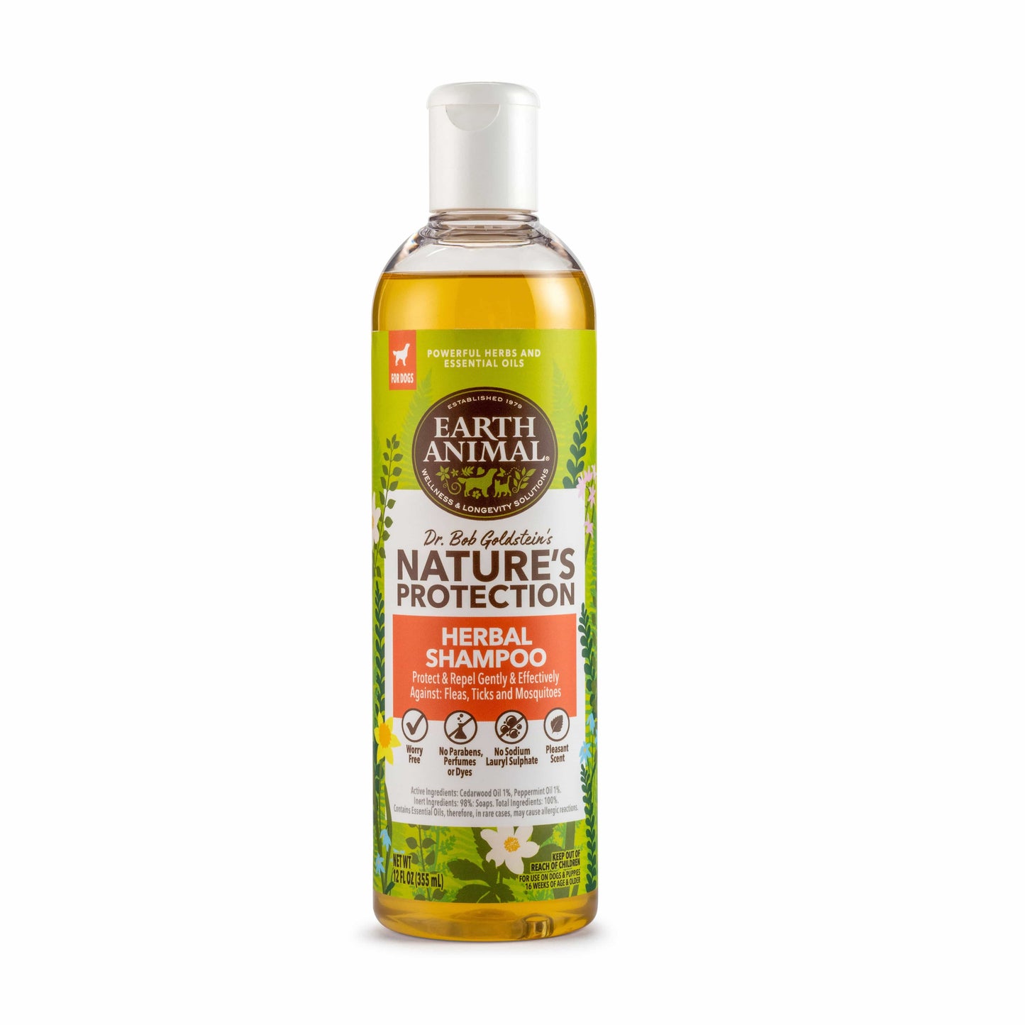 Earth Animal Nature's Protectionâ„?Flea & Tick Herbal Shampoo for Dogs