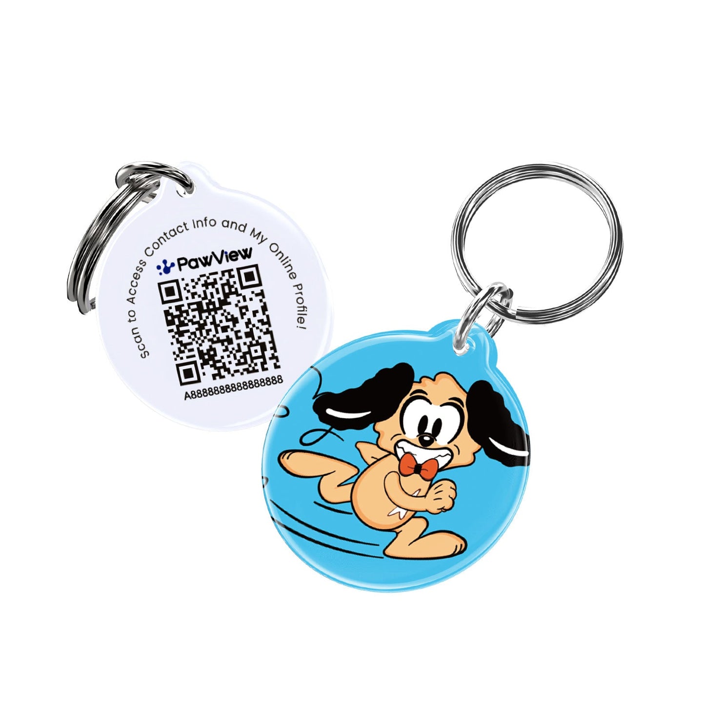 PawView Anti-Loss Smart Pet ID Tag with QR Code TN102 Brand IP Series