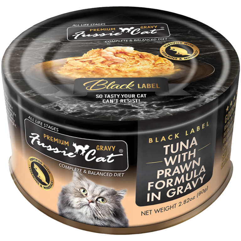 Fussie Cat Tuna With Prawn Formula in Gravy 2.82-oz, Wet Cat Food, Case Of 24