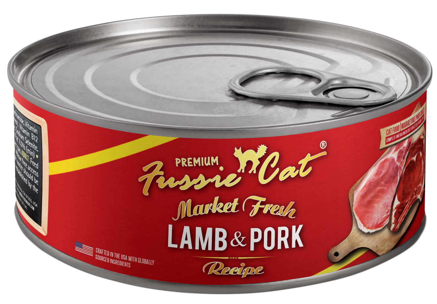Fussie Cat Market Fresh Lamb & Pork 5.5-oz, Wet Cat Food, Case Of 24