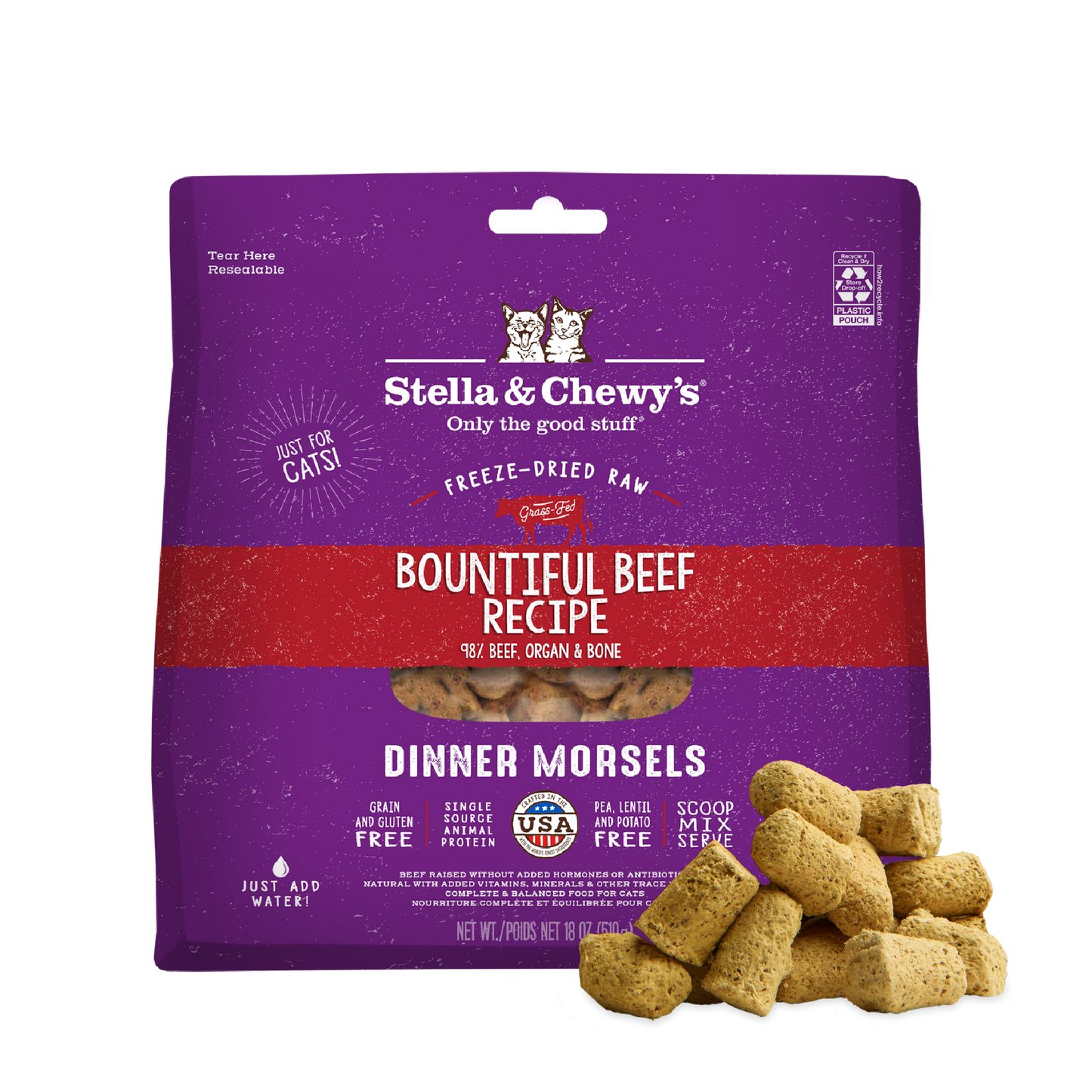 Bountiful Beef Freeze-Dried Raw Dinner Morsels