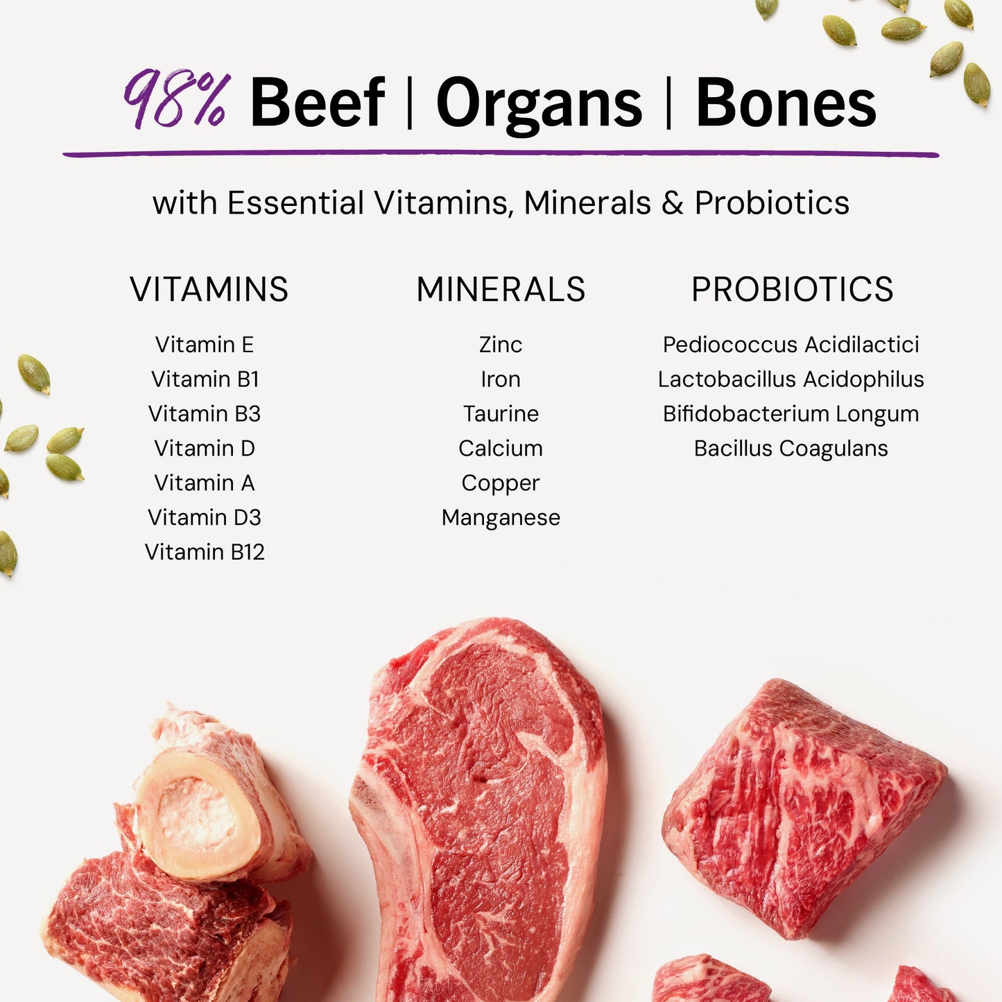 Bountiful Beef Freeze-Dried Raw Dinner Morsels