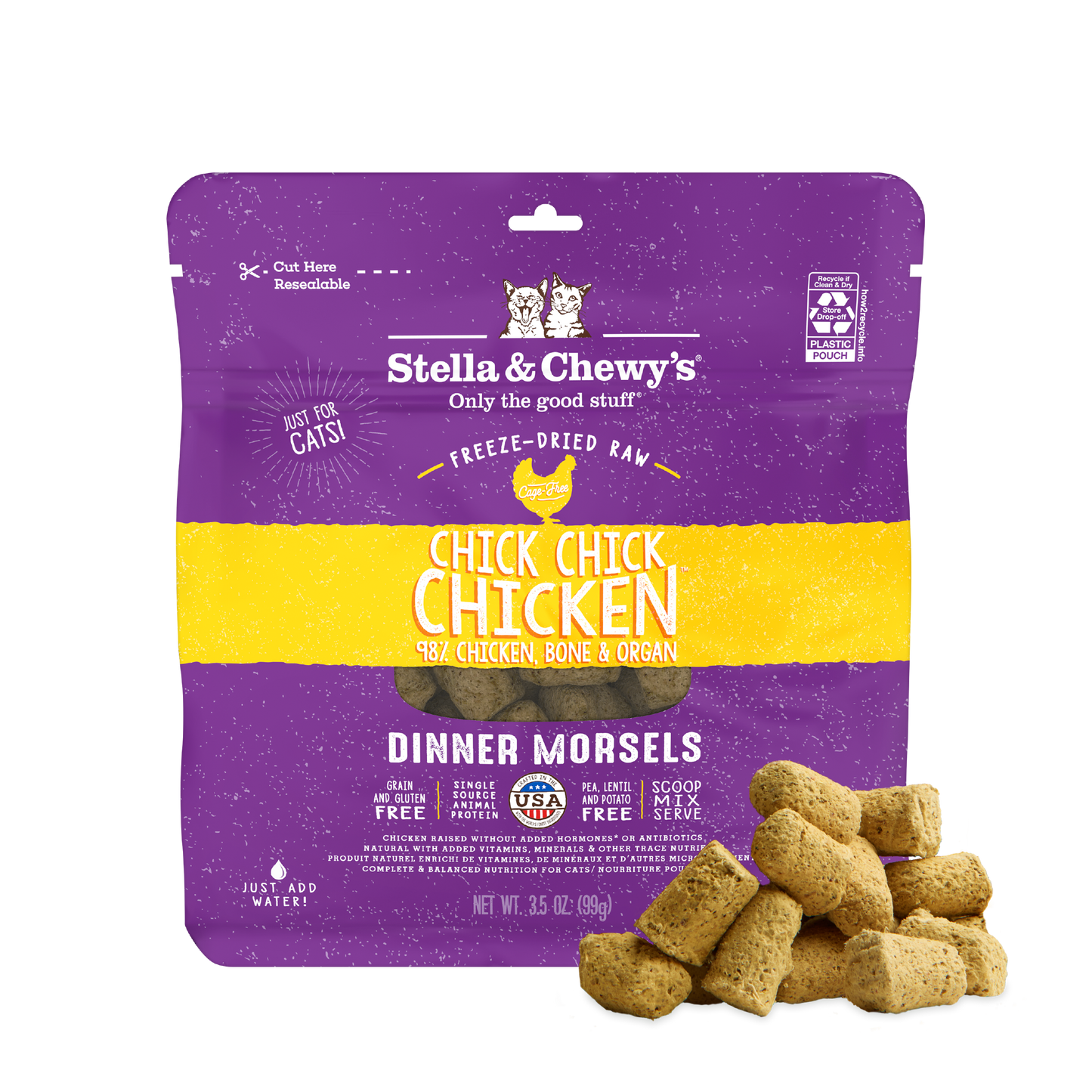 Chick, Chick Chicken Freeze-Dried Raw Dinner Morsels