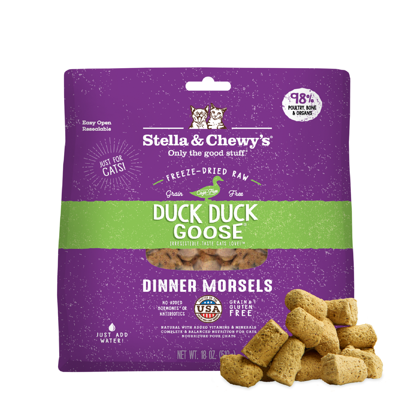 Duck Duck Goose Freeze-Dried Raw Dinner Morsels