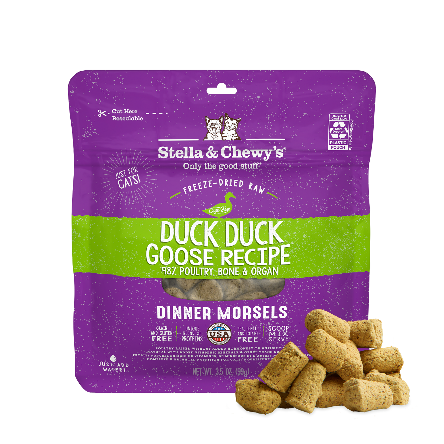 Duck Duck Goose Freeze-Dried Raw Dinner Morsels