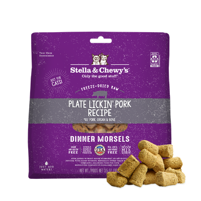 Plate Lickin' Pork Freeze-Dried Raw Dinner Morsels