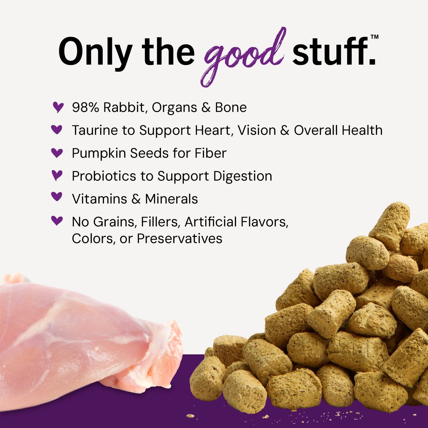 Absolutely Rabbit Freeze-Dried Raw Dinner Morsels