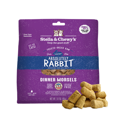 Absolutely Rabbit Freeze-Dried Raw Dinner Morsels