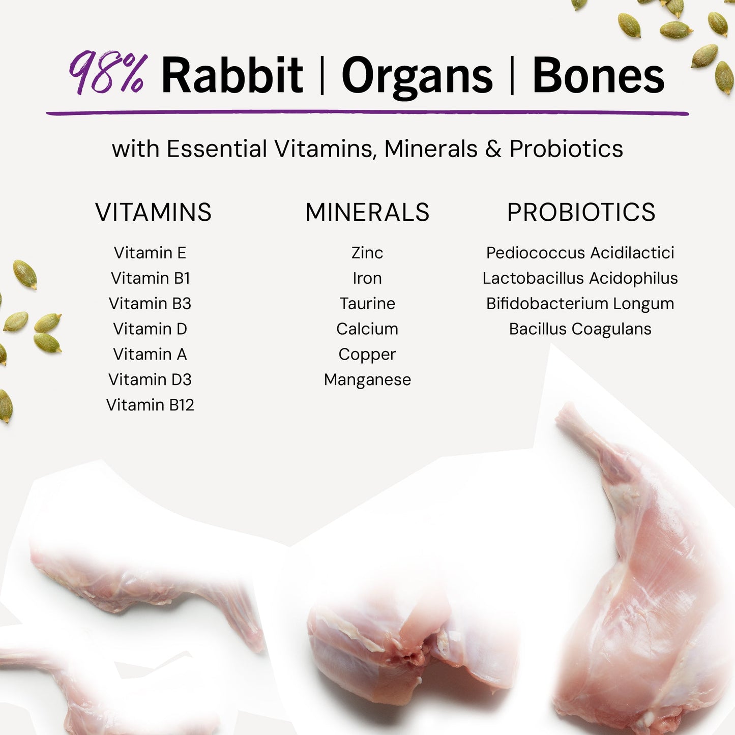 Absolutely Rabbit Freeze-Dried Raw Dinner Morsels