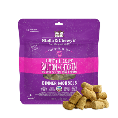 Yummy Lickin’ Salmon & Chicken Freeze-Dried Raw Dinner Morsels