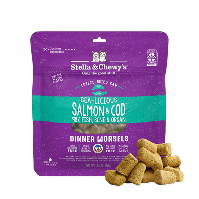 Sea-Licious Salmon & Cod Freeze-Dried Raw Dinner Morsels