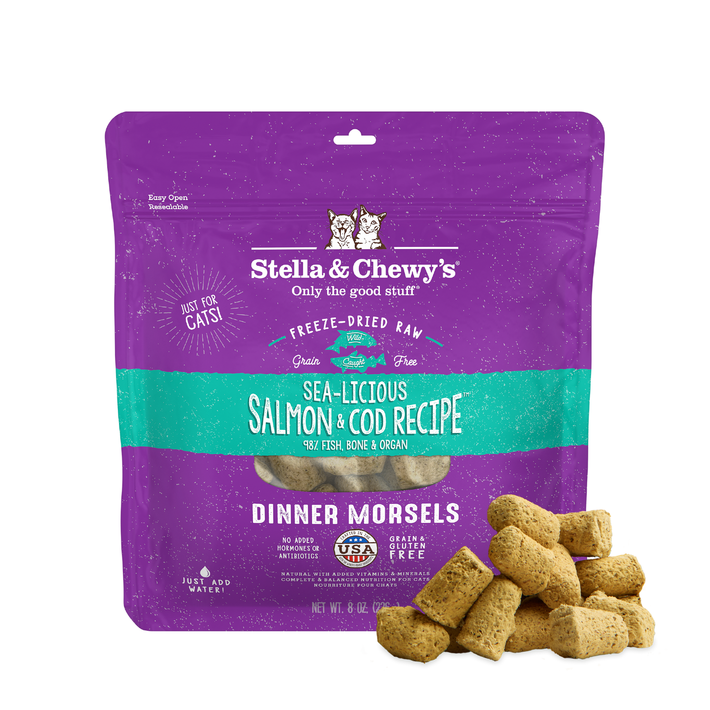 Sea-Licious Salmon & Cod Freeze-Dried Raw Dinner Morsels