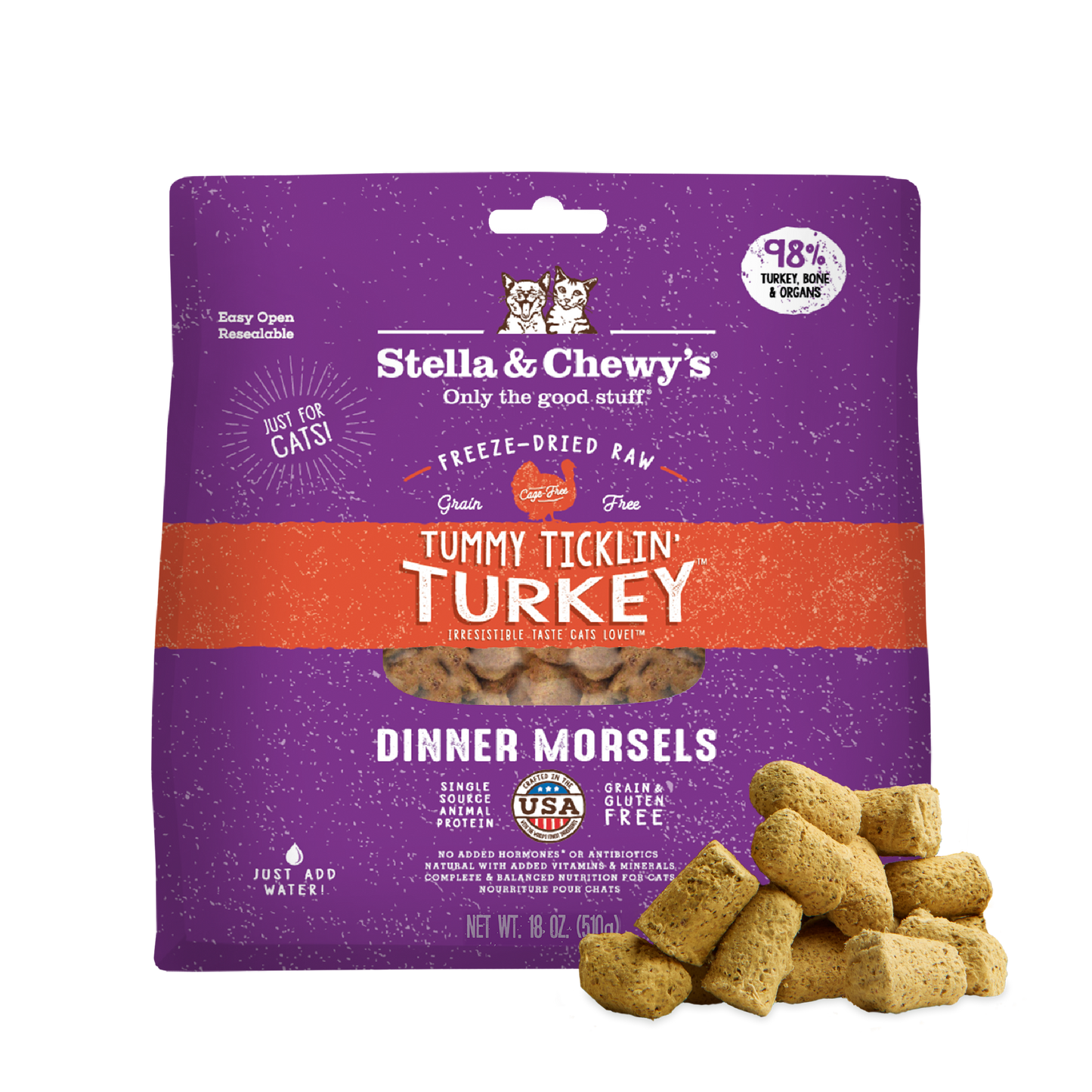 Tummy Ticklin’ Turkey Freeze-Dried Raw Dinner Morsels
