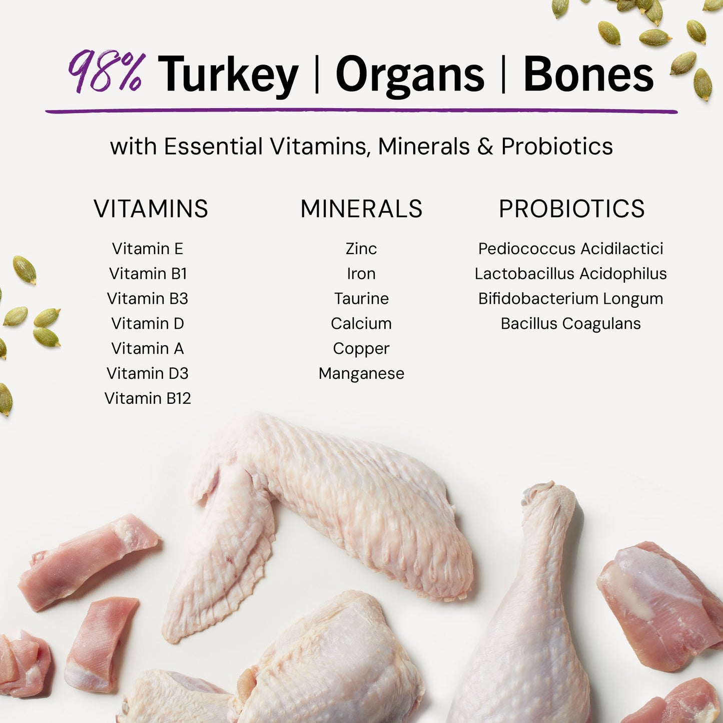 Tummy Ticklin’ Turkey Freeze-Dried Raw Dinner Morsels