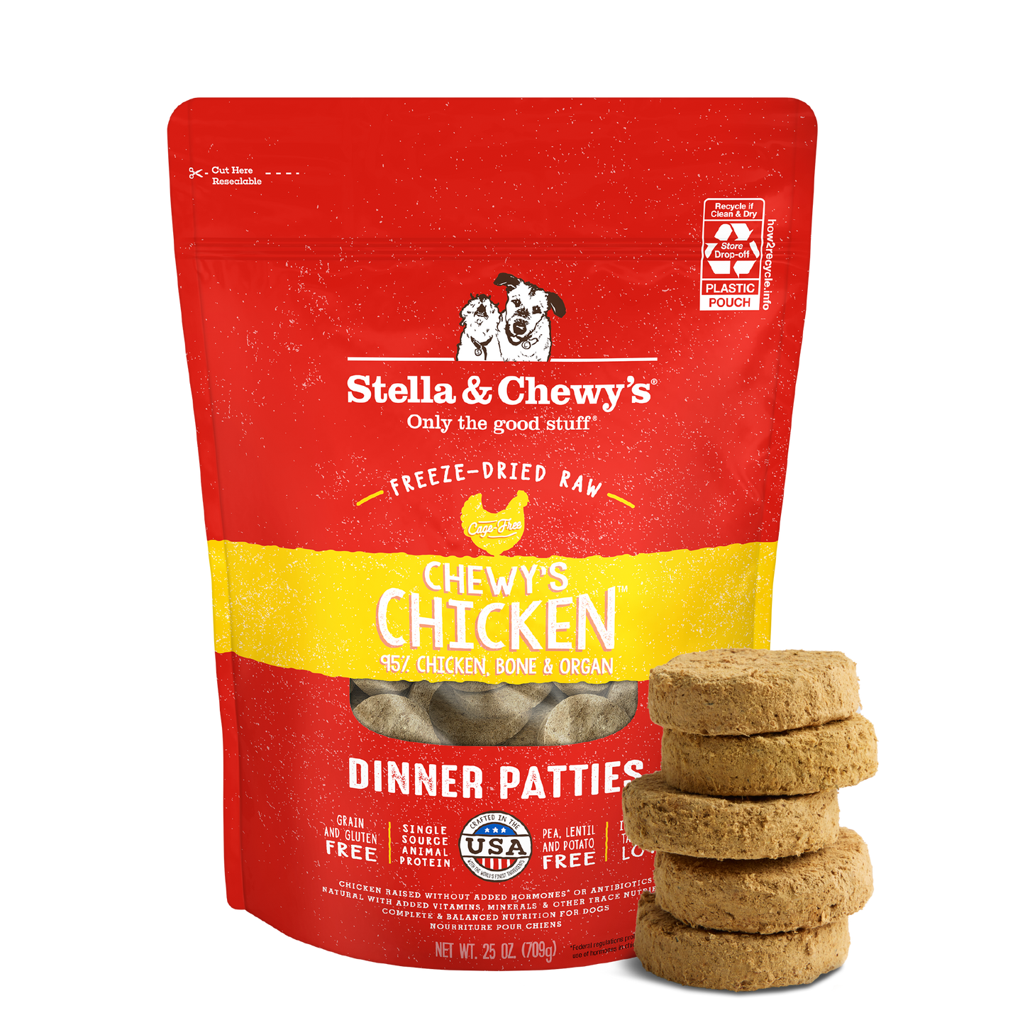 Chewy’s Chicken Freeze-Dried Raw Dinner Patties