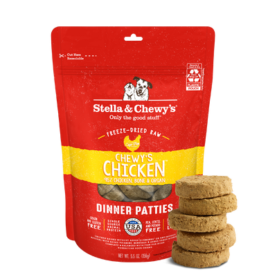 Chewy’s Chicken Freeze-Dried Raw Dinner Patties