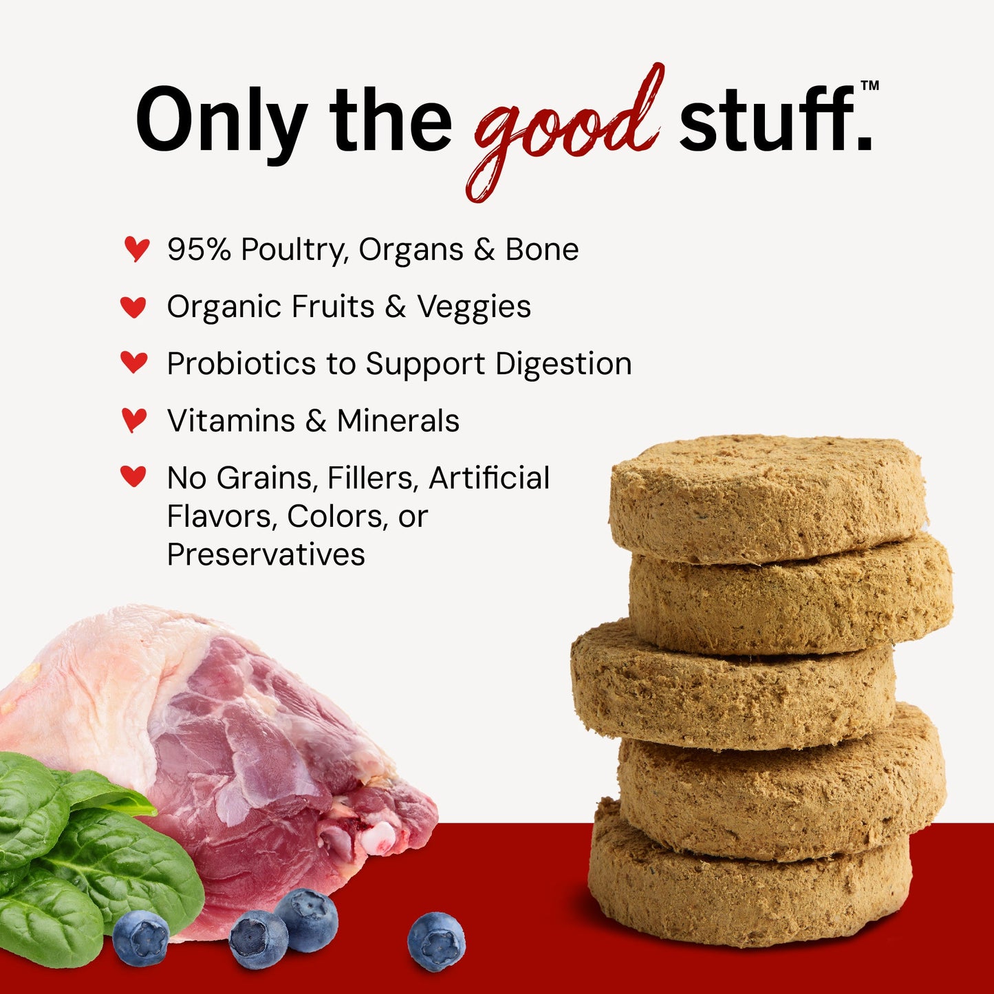 Duck Duck Goose Freeze-Dried Raw Dinner Patties