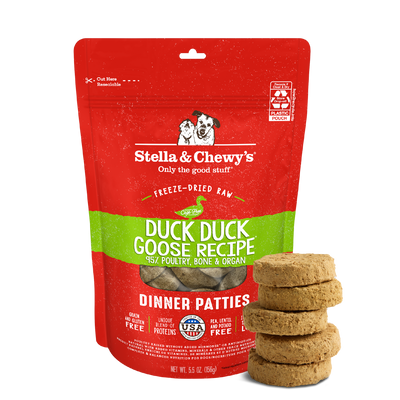 Duck Duck Goose Freeze-Dried Raw Dinner Patties