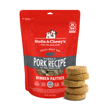 Purely Pork Freeze-Dried Raw Dinner Patties