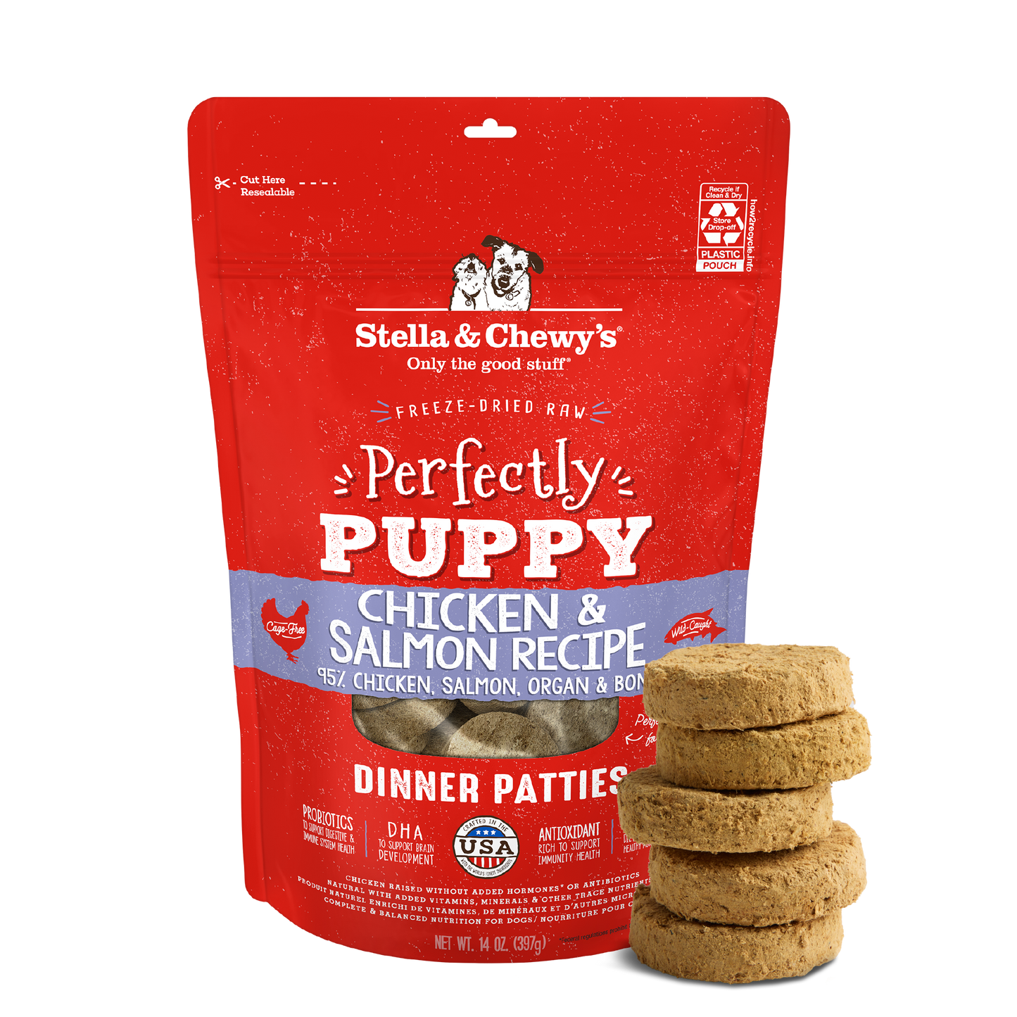 Chicken & Salmon Puppy Patties