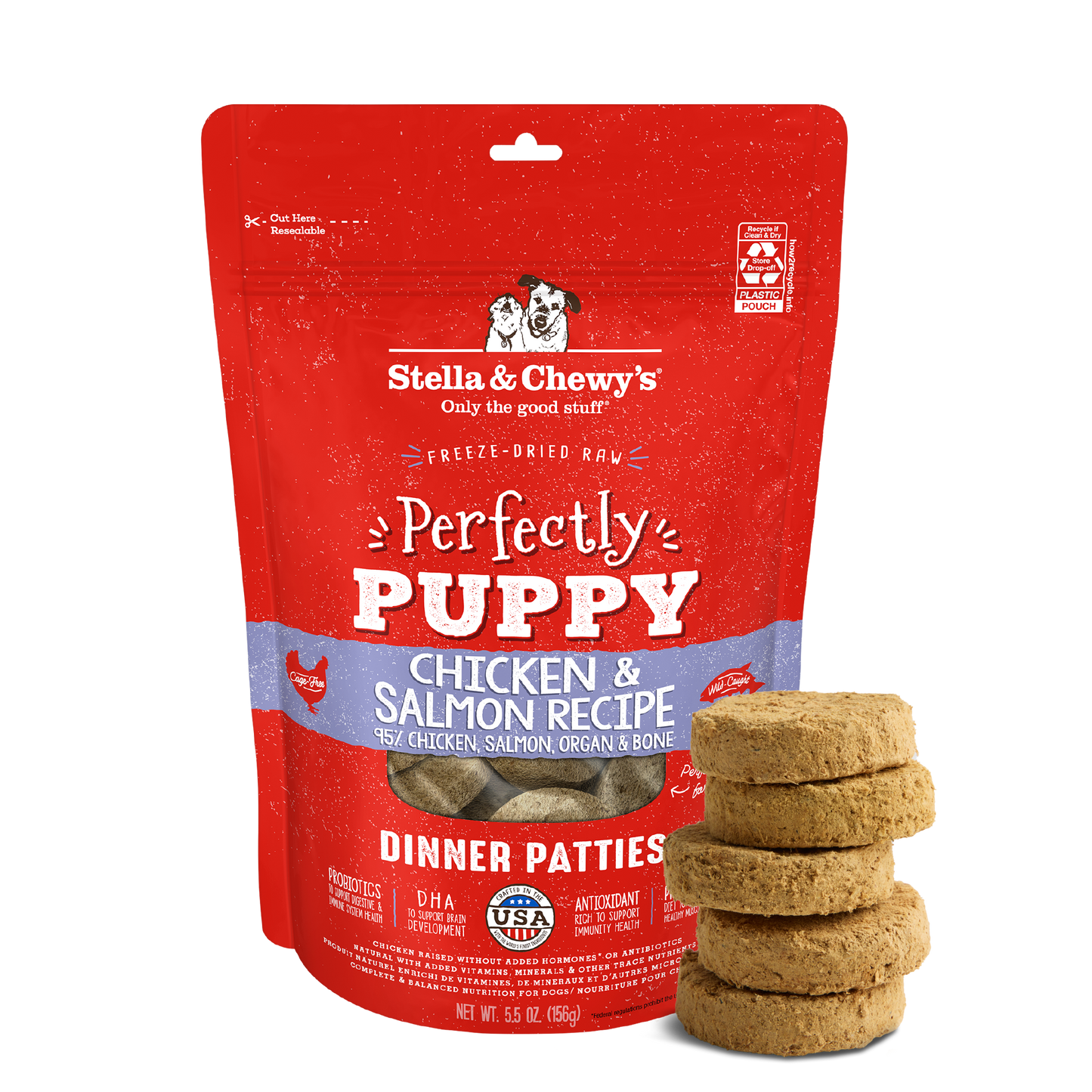 Chicken & Salmon Puppy Patties
