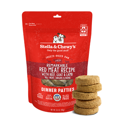 Remarkable Red Meat Freeze-Dried Raw Dinner Patties