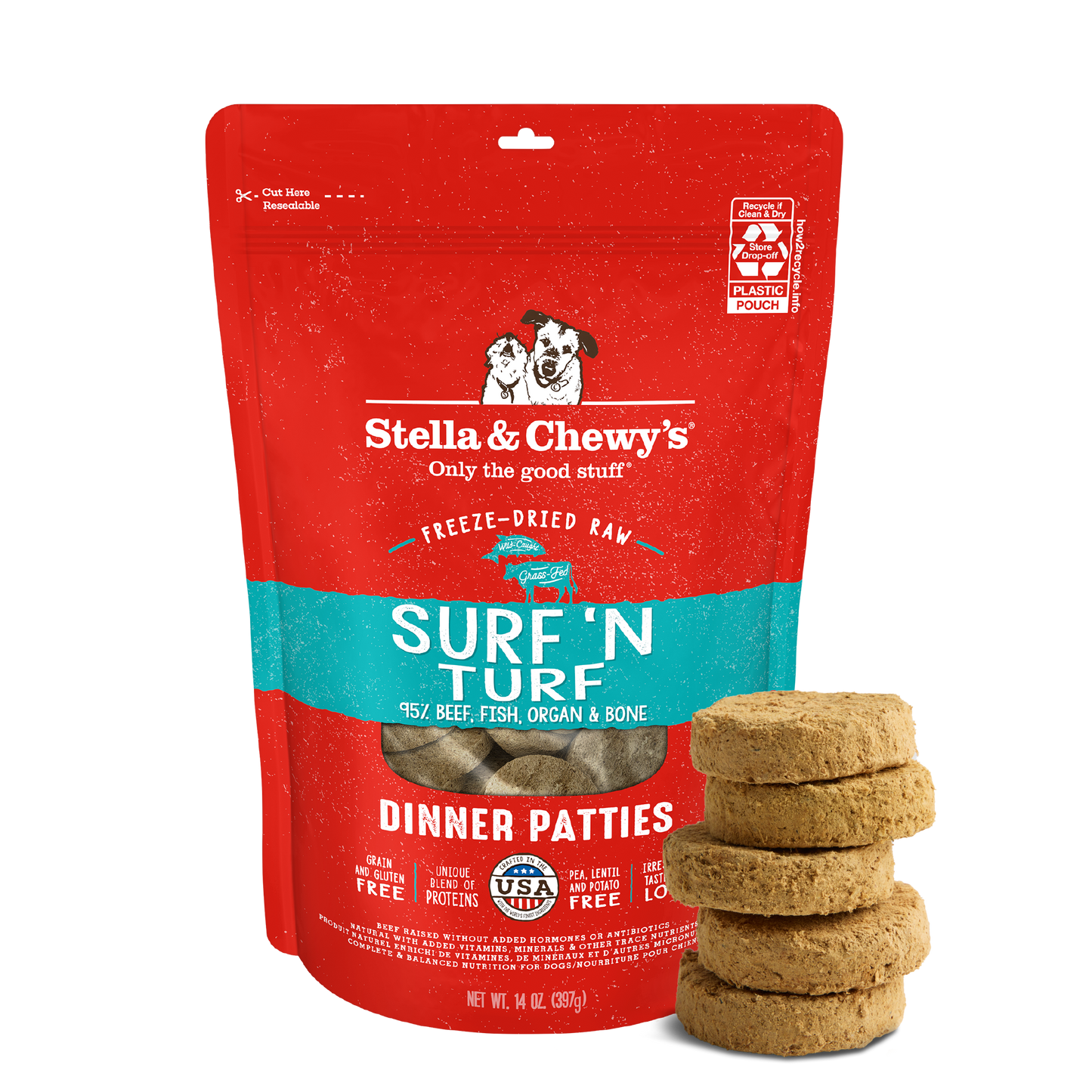 Surf ‘N Turf Freeze-Dried Raw Dinner Patties