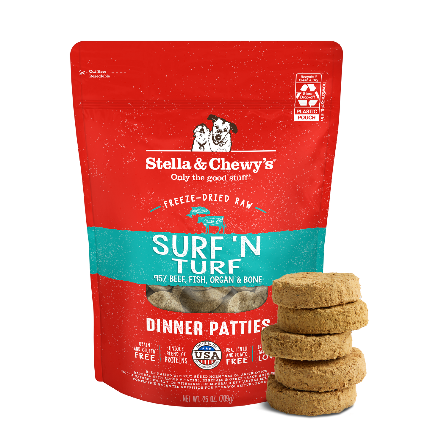 Surf ‘N Turf Freeze-Dried Raw Dinner Patties