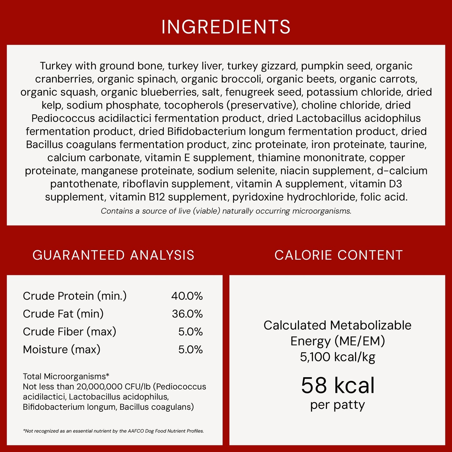 Tantalizing Turkey Freeze-Dried Raw Dinner Patties