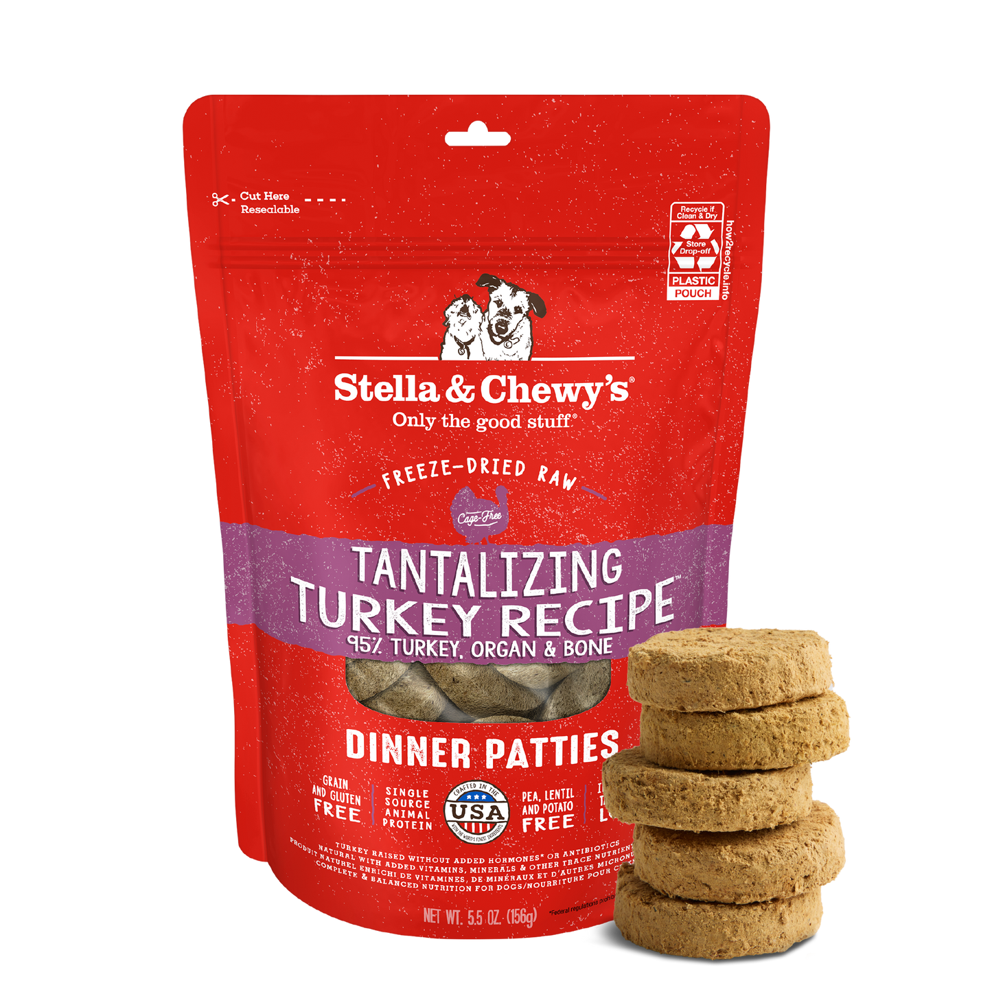 Tantalizing Turkey Freeze-Dried Raw Dinner Patties