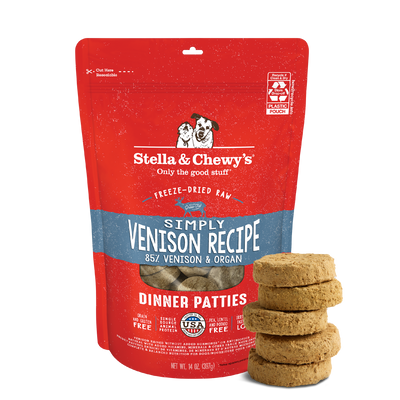 Simply Venison Freeze-Dried Raw Dinner Patties