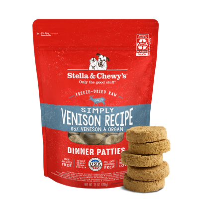 Simply Venison Freeze-Dried Raw Dinner Patties