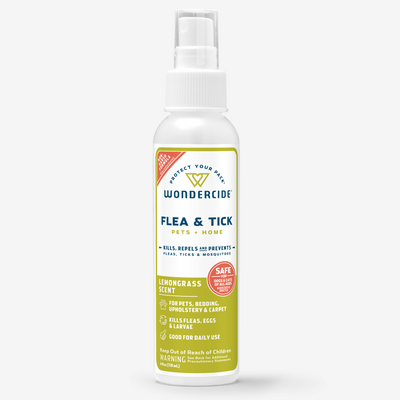 Wondercide Lemongrass Flea & Tick Spray for Pets + Home with Natural Essential Oils