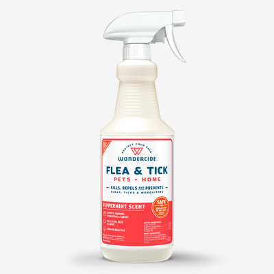 Wondercide Peppermint Flea & Tick Spray for Pets + Home with Natural Essential Oils
