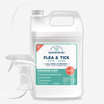 Wondercide 128 oz. Cedarwood Flea & Tick Spray for Pets + Home with Natural Essential Oils