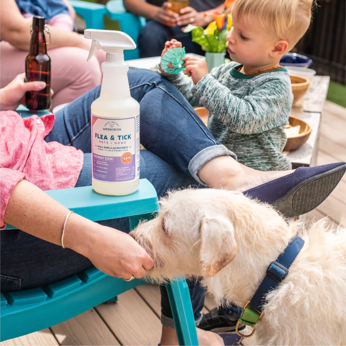Wondercide 128 oz. Rosemary Flea & Tick Spray for Pets + Home with Natural Essential Oils