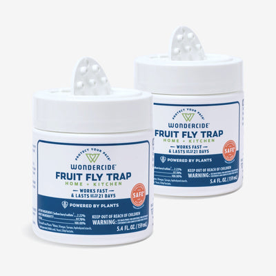 Wondercide (2 Pack) Fruit Fly Trap for Home + Kitchen with Natural Essential Oils