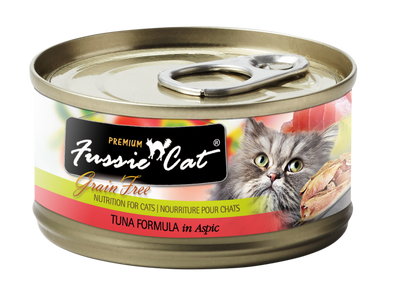 Fussie Cat Tuna & Aspic Wet Cat Food, Case of 24