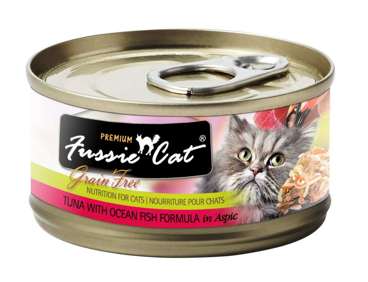 Fussie Cat Tuna & Oceanfish Wet Cat Food, Case of 24