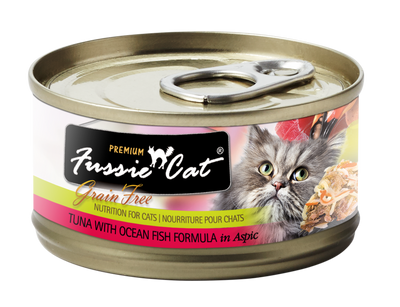 Fussie Cat Tuna & Oceanfish Wet Cat Food, Case of 24