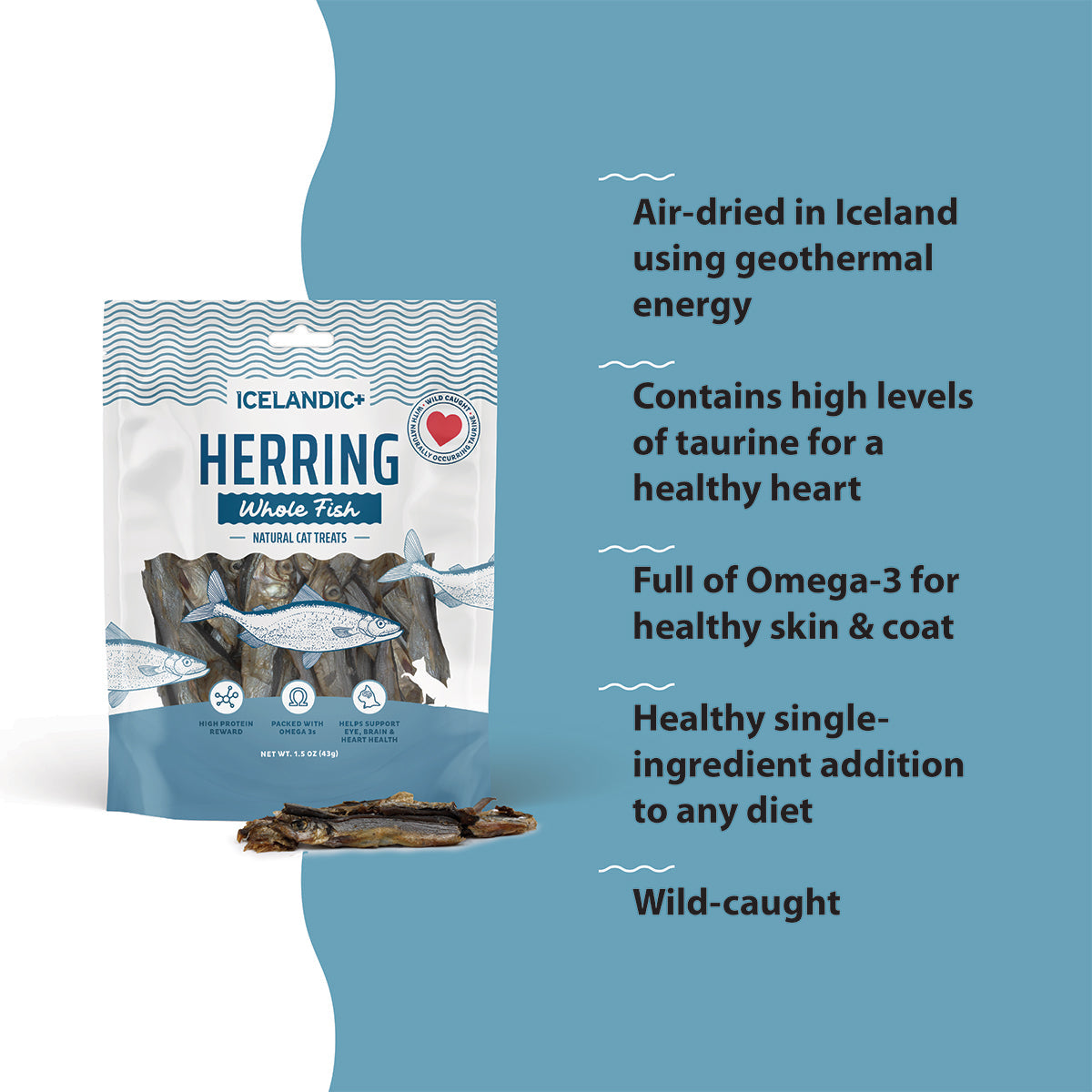 Herring Whole Fish Cat Treats