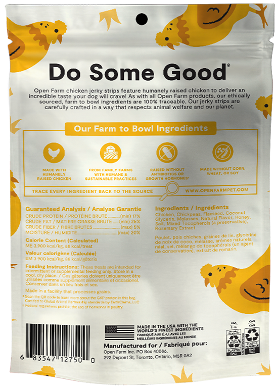 Open Farm Grain-Free Chicken Jerky Strips