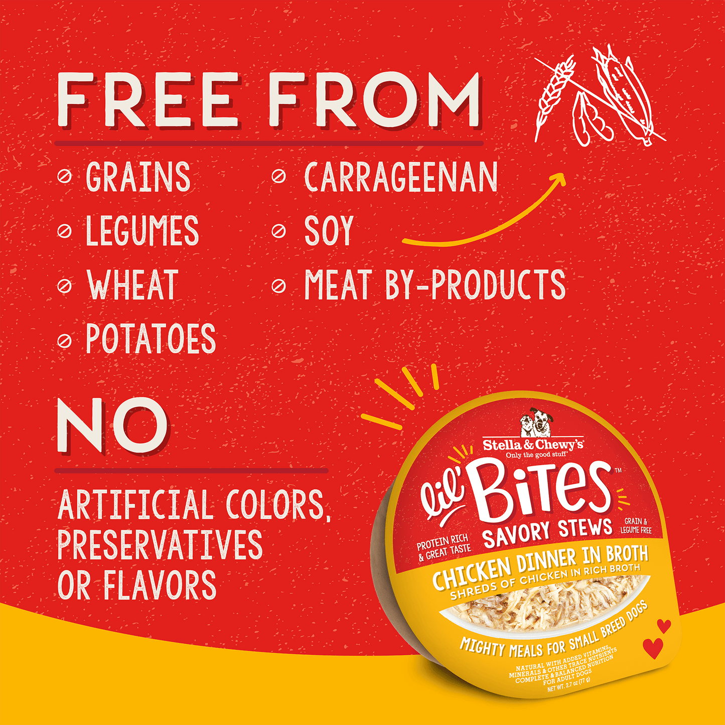 Lil' Bites Savory Stews Chicken Dinner in Broth