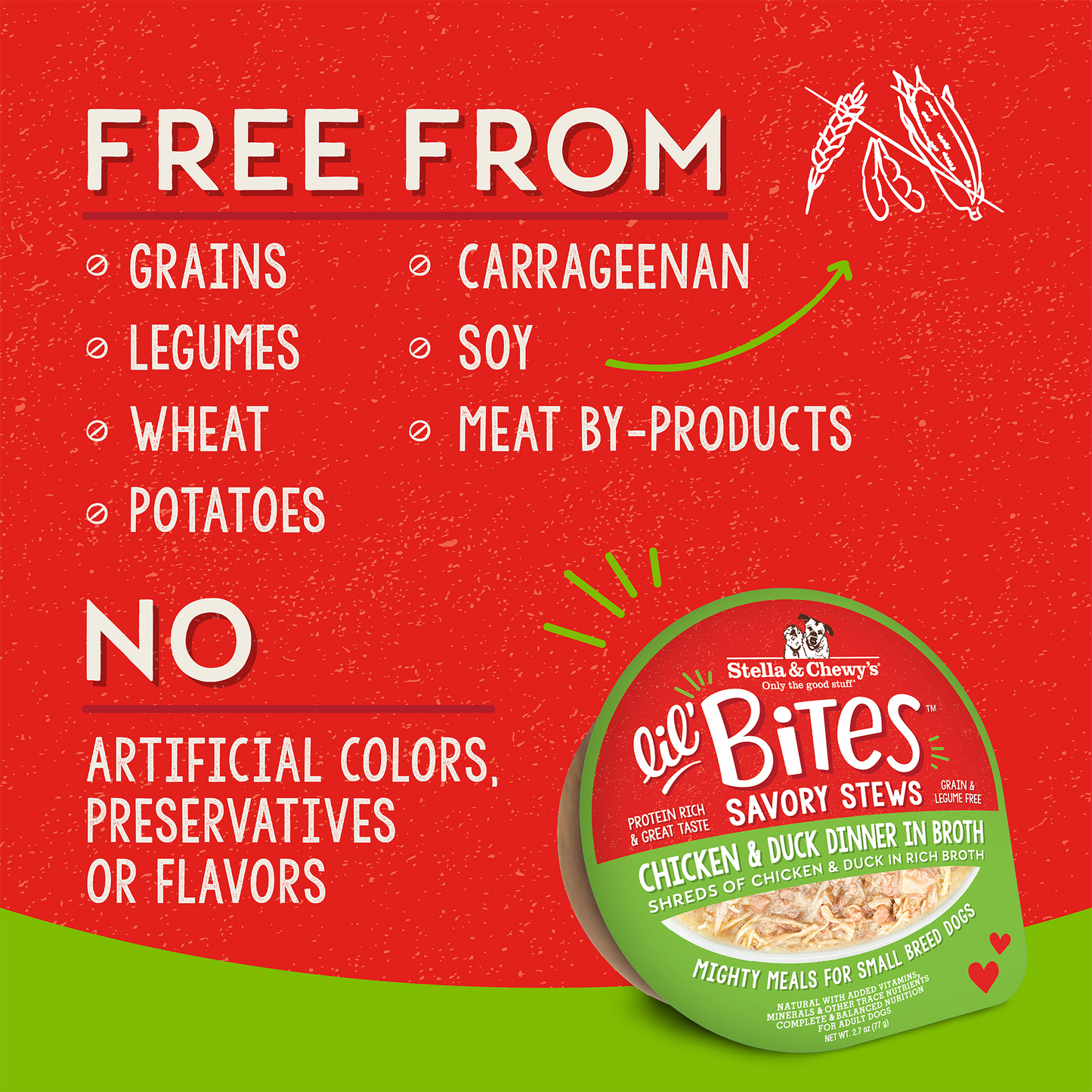 Lil' Bites Savory Stews Chicken & Duck Dinner in Broth